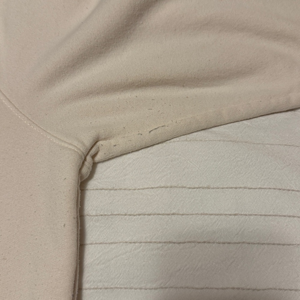 Lands' End Serious Sweats Sailor Style Cream Hoodie - Picture 6 of 7